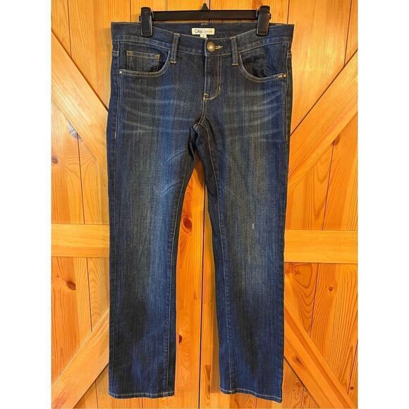 CAbi The Straight Leg Denim Jeans, size 6 Blue Dark Wash (3010) - Picture 1 of 9